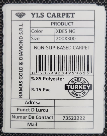 Hombeka Halı 200x300 Barkod Görseli